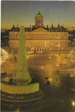 AMSTERDAM Dam Monument en Paleis Avond, Verzamelen, Ansichtkaarten | Nederland, Verzenden, 1960 tot 1980, Gelopen, Noord-Holland