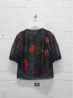 Ted Baker - Prachtige chiffon blouse maat 1/36 - Nieuw €145, Zwart, Nieuw, Ophalen of Verzenden, X