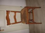 Antieke oude boeren landelijke stoel m biezen zitting €10.-, Antiek en Kunst, Antiek | Meubels | Stoelen en Banken, Ophalen