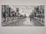Schilderij People in the City Corrie Leushuis, Ophalen of Verzenden