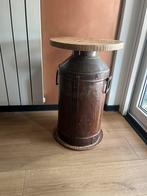 Bijzet tafel, Huis en Inrichting, Tafels | Bijzettafels, Ophalen, Minder dan 55 cm, Gebruikt, Rond