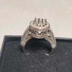 Unieke wit gouden 18k ring / kroon / VOL DIAMANT / NIEUW!, Ophalen of Verzenden, Goud