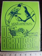 sticker vogelvereniging de bernisse 1982 logo, Ophalen of Verzenden, Zo goed als nieuw, Bedrijf of Vereniging