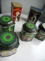 6 oude blikken Douwe Egberts Van Nelle Droste, Verzamelen, Blikken, Ophalen of Verzenden, Gebruikt, Thee, Douwe Egberts