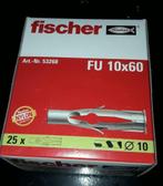 Fischer pluggen FU10X60 - Nieuw Doosje, Doe-het-zelf en Verbouw, IJzerwaren en Bevestigingsmiddelen, Nieuw, Ophalen of Verzenden