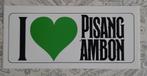Vintage sticker I ️ Pisang Ambon sterke drank mix drank, Ophalen of Verzenden, Zo goed als nieuw, Overige typen