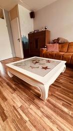 Gratis opium salontafel met glasplaat, Huis en Inrichting, Ophalen, Gebruikt, Koloniaal / boho, Minder dan 50 cm