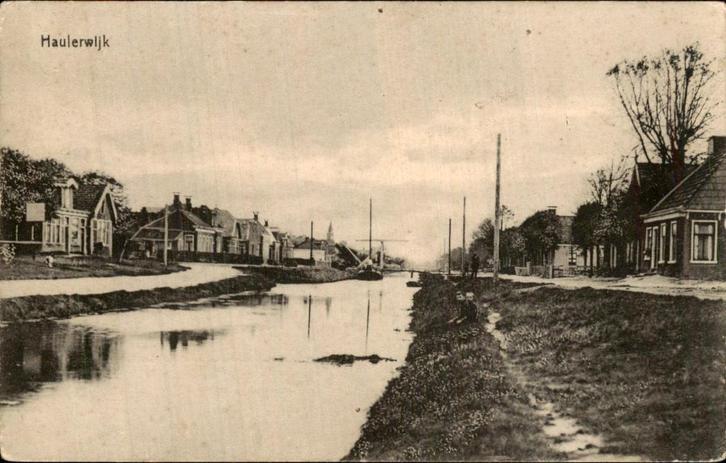 Haulerwijk - 1, Verzamelen, Ansichtkaarten | Nederland, Gelopen, Friesland, Voor 1920, Ophalen of Verzenden