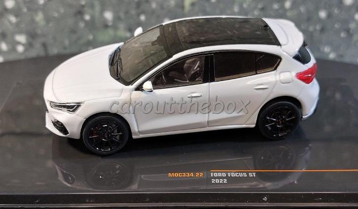 Ford Focus ST 2022 wit 1:43 Ixo V1179, Hobby en Vrije tijd, Modelauto's | 1:43, Nieuw, Auto, Overige merken, Verzenden