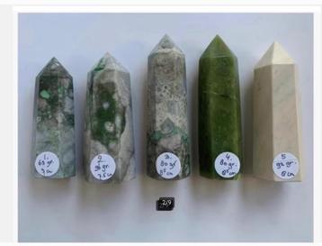 5 x verschillende kleuren Jade Torens, zie beschrijving beschikbaar voor biedingen