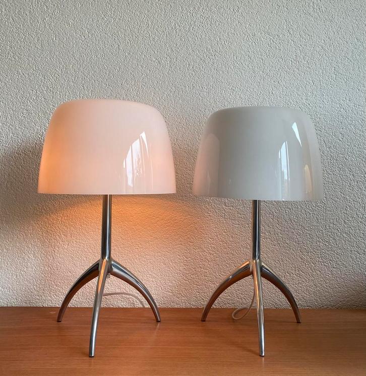 Set Foscarini Lumiere Grande Tavolo tafellampen, Huis en Inrichting, Lampen | Tafellampen, Zo goed als nieuw, Minder dan 50 cm