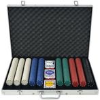 Pokeren pokerset met 1000 chips aluminium GRATIS BEZORGD!, Verzenden, Nieuw