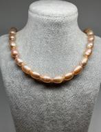 Echte zoetwaterparel ketting met zilveren sluiting, B, Z, Nieuw, Ophalen of Verzenden