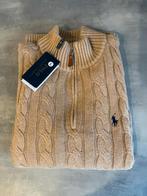 Ralph Lauren Quarter Zip Beige Maat L, Kleding | Dames, Blouses en Tunieken, Beige, Maat 42/44 (L), Ophalen of Verzenden, Zo goed als nieuw
