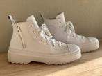All Stars Converse hoog model wit leer maat 38, nieuwstaat, Wit, Ophalen of Verzenden, Converse All Stars, Sneakers of Gympen