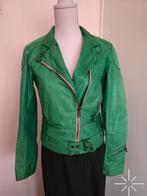 REPLAY leren bikerjack – smaragdgroen & karaktervol, Maat 38/40 (M), Ophalen of Verzenden, Onbekend, Jasje