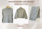 Primark Women’s Grey Sweater – Size S, Kleding | Dames, Truien en Vesten, Ophalen of Verzenden, Zo goed als nieuw, Grijs