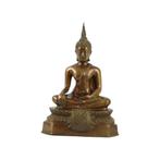 Vintage Messing Boeddha Beeld Sculptuur Zittend Chiang Saen, Huis en Inrichting, Woonaccessoires | Boeddhabeelden, Ophalen of Verzenden