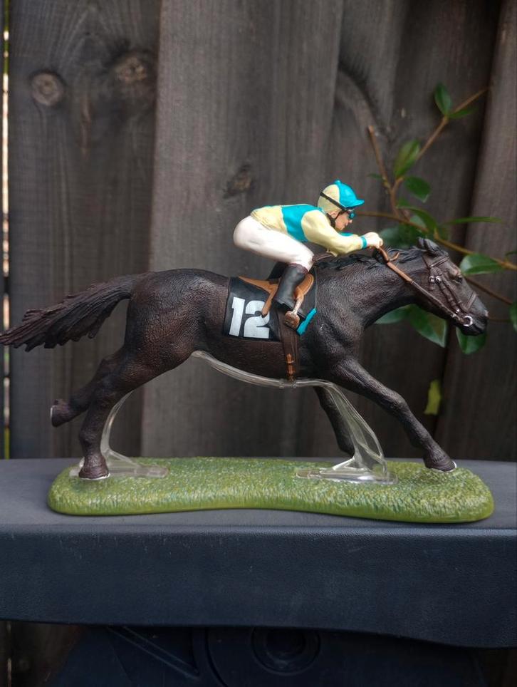 Schleich Racepaard set 42027, Verzamelen, Dierenverzamelingen, Zo goed als nieuw, Beeldje of Figuurtje, Paard, Ophalen of Verzenden