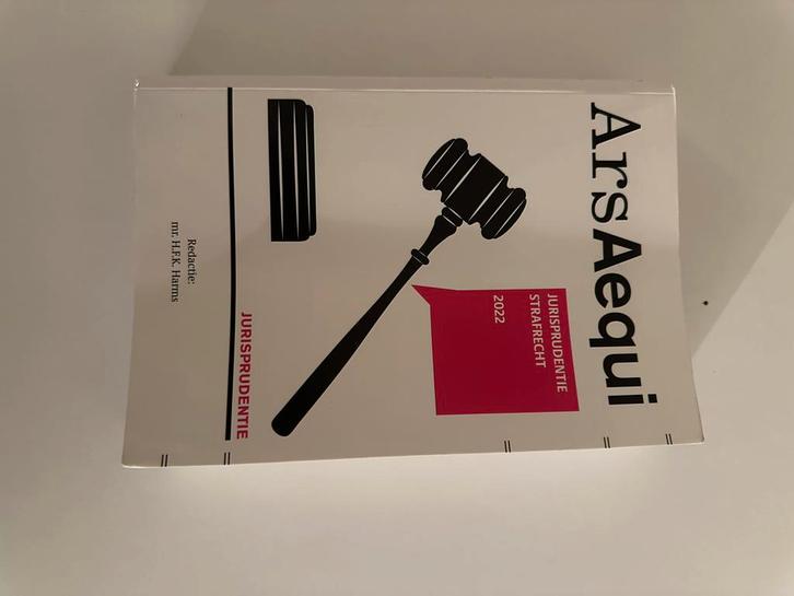 Ars Aequi Jurisprudentie Strafrecht 2022, Boeken, Studieboeken en Cursussen, Zo goed als nieuw, HBO, Alpha, Ophalen of Verzenden