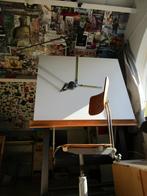 Vintage industrieel Kuhlmann tekentafel, Ophalen, Gebruikt, Minder dan 130 cm