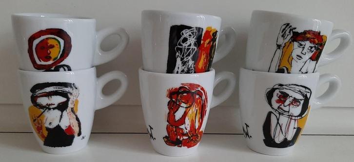 Walkure : 6 espresso kopjes schoteltjes, Huis en Inrichting, Keuken | Servies, Nieuw, Kop(pen) en/of Schotel(s), Porselein, Ophalen