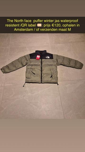 The north face puffer maat M en L / waterproof QR label beschikbaar voor biedingen