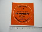 sticker oud Durgerdam DE BADHOEVE camping Giele mokum a'dam, Verzamelen, Stickers, Overige typen, Zo goed als nieuw, Verzenden
