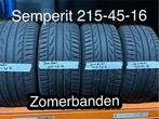 4x 215/45/16 Semperit zomerbanden, Ophalen, 16 inch, Band(en), Personenwagen