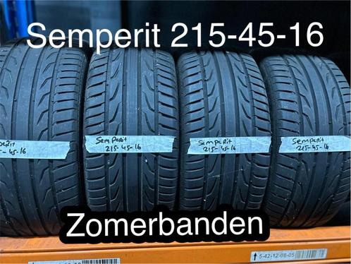 4x 215/45/16 Semperit zomerbanden, Auto-onderdelen, Banden en Velgen, Band(en), Zomerbanden, 16 inch, 215 mm, Personenwagen, Gebruikt