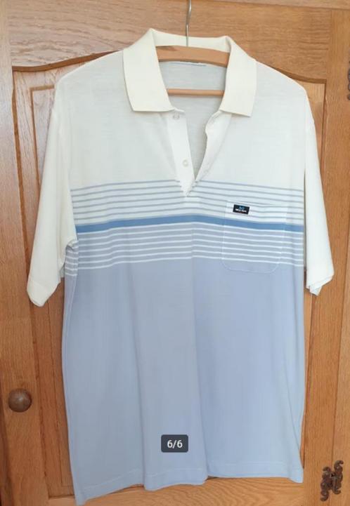 Oscar Jeanne heren polo shirt maat XL licht blauw/ecru Nieuw, Kleding | Heren, Polo's, Nieuw, Maat 56/58 (XL), Blauw, Ophalen of Verzenden