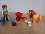 Playmobil leeuw met voer, poepjes en verzorging, Ophalen of Verzenden, Zo goed als nieuw, Complete set