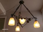 Art Deco kroonluchter gesigneerd Degué, Antiek en Kunst, Antiek | Lampen, Ophalen