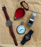Partij 4x oude horloges / zakhorloge bulova / casio / remova, Sieraden, Tassen en Uiterlijk, Horloges | Dames, Overige merken