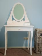 Prachtige witte kaptafel met spiegel - landelijke stijl, Huis en Inrichting, Ophalen, Gebruikt, 50 tot 100 cm, Landelijk