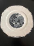 Antiek bord boerenlandschap Maestricht. Societe Ceramique, Antiek en Kunst, Ophalen
