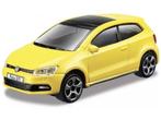 Bburago	Volkswagen Polo GTI geel Street Fire 1/43 1:43, Ophalen of Verzenden, Nieuw, Auto, Overige merken