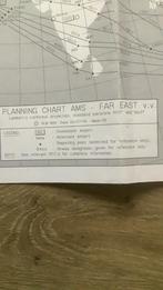 KLM Planning kaart AMS - FAR EAST v.v., Verzamelen, Ophalen of Verzenden, Zo goed als nieuw, Kaart, Foto of Prent