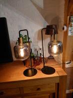 Tafellamp 2x, Ophalen of Verzenden, Zo goed als nieuw, Glas, Minder dan 50 cm