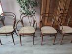 4 thonet stoelen, Gebruikt, Bruin, Thonet, Ophalen of Verzenden