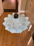 Vintage art-deco opaline glas hanglamp jaren 30, Gebruikt, Glas, Minder dan 50 cm, Verzenden