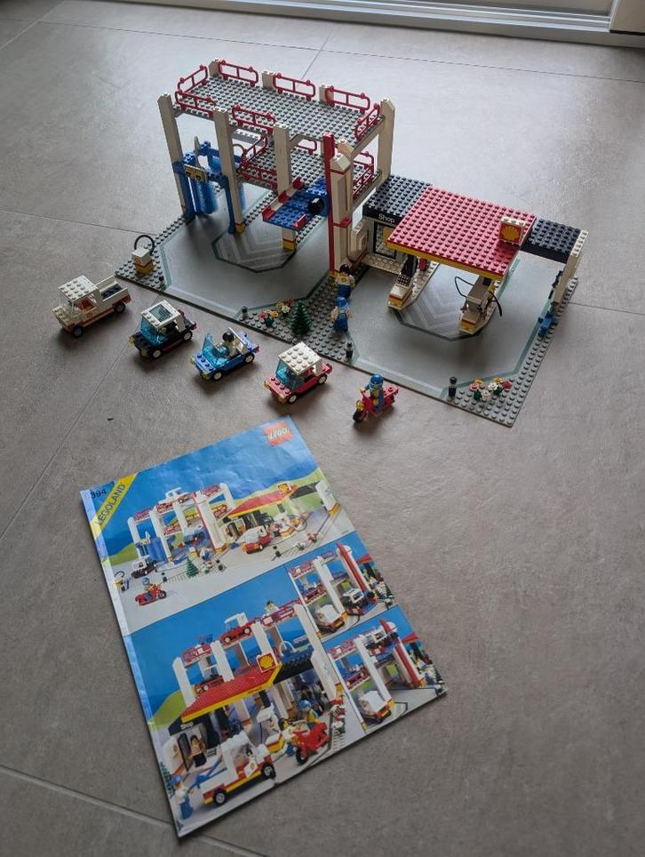 Vintage Lego 6394 Parkeergarage + Shell benzinestation, Kinderen en Baby's, Speelgoed | Duplo en Lego, Gebruikt, Lego, Complete set