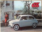 Fiat 600/Fiat 600 Multipla  1960 autofolder, Ophalen of Verzenden, Gelezen, Overige merken