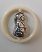 Vintage zilveren bijtring/rammelaar kabouter, Antiek en Kunst, Ophalen of Verzenden