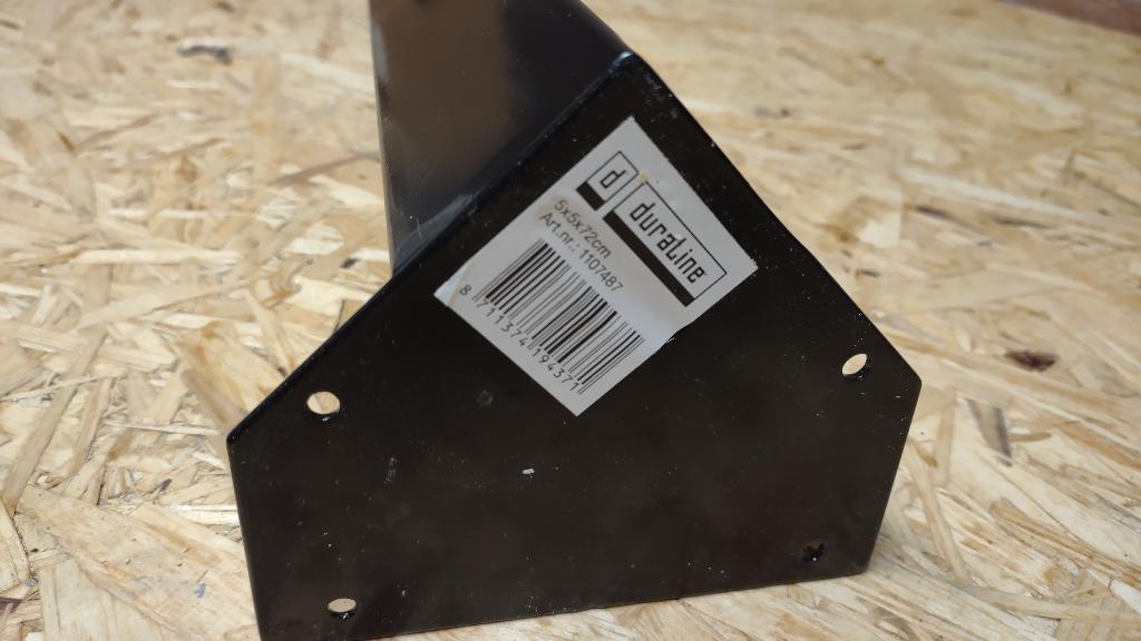 Vierkante stalen tafelpoot (5x5x72 cm), Ophalen, Tafelpoot, Minder dan 50 cm, 50 tot 100 cm