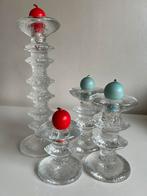 4 Vintage Iittala Festivo Kandelaar 6-knoops Timo Sarpaneva, Ophalen of Verzenden, Zo goed als nieuw, Overige materialen, Minder dan 25 cm
