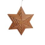 Vintage houten kerstster met verlichting, Gebruikt, Onbekend, Ophalen of Verzenden, Onbekend