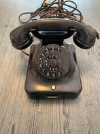 Bakelieten Zwarte Draaitelefoon Siemens, Telecommunicatie, Vaste telefoons | Niet Draadloos, Ophalen of Verzenden, Gebruikt, Met draaischijf