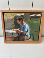 Picknick in het park schilderij Omar Logang, Ophalen of Verzenden