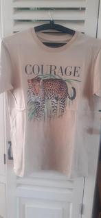 Camel kleurig t shirt, Kleding | Dames, T-shirts, Ophalen of Verzenden, Zo goed als nieuw, Bruin, Korte mouw